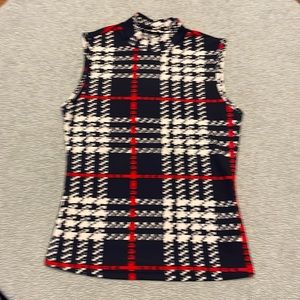 Sleeveless Mock Turtleneck Top